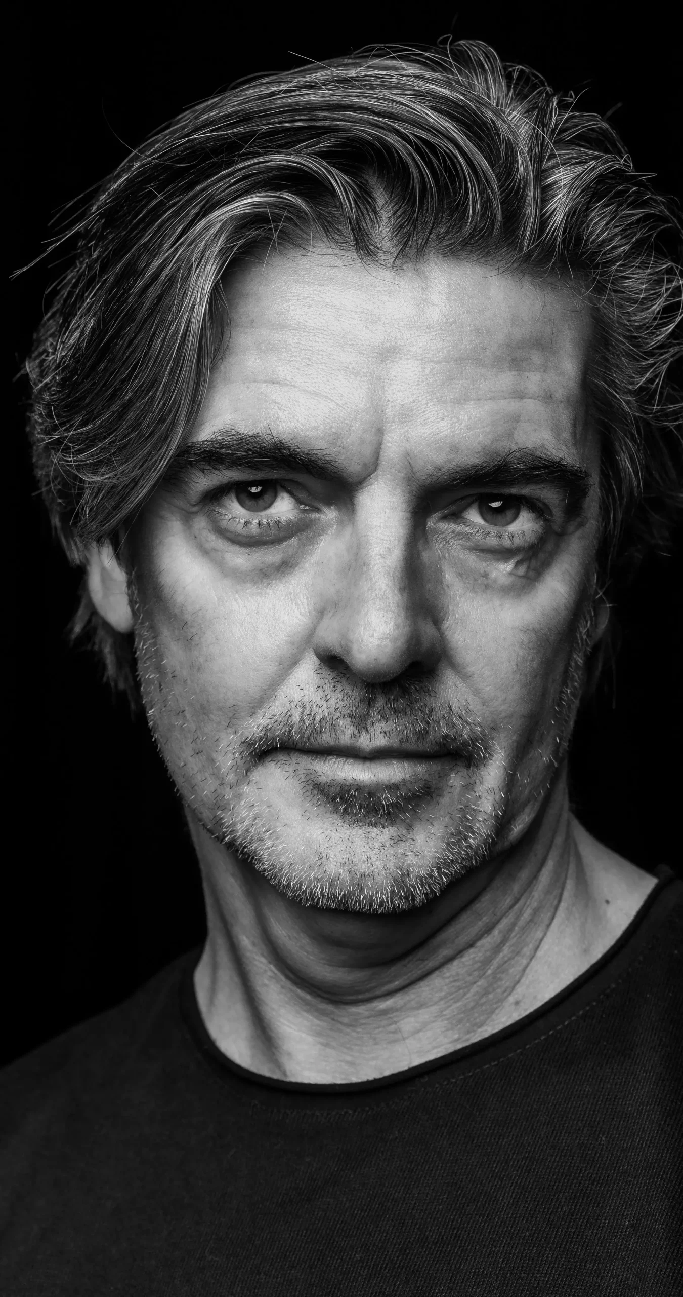 José Filemón - Fotografía Retrato del actor Fernando Caride realizada en blanco y negro